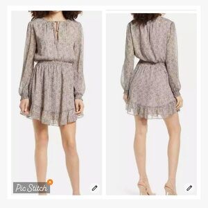 Wayf dede x emily Laura Cheetah Print Mini Dress